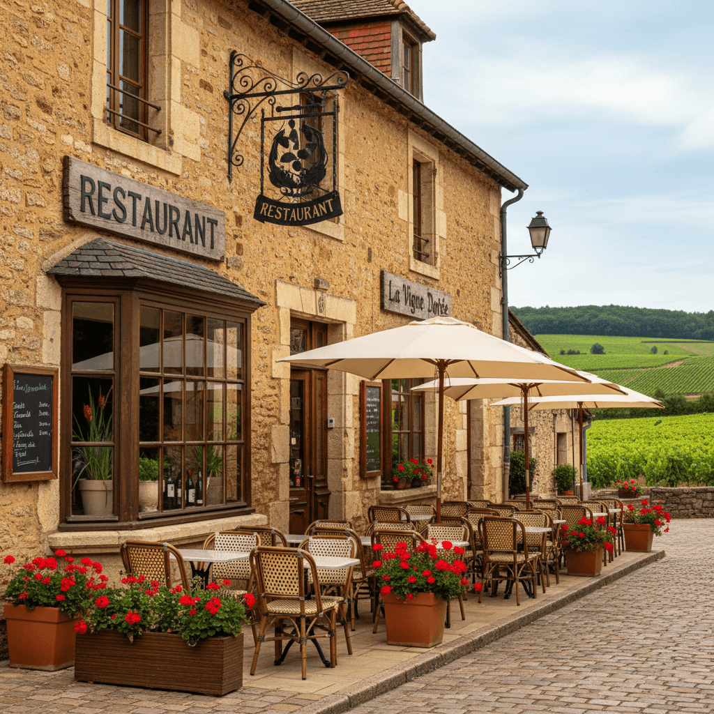Restaurant à Tournus : terrasse - licence IV - Image 1