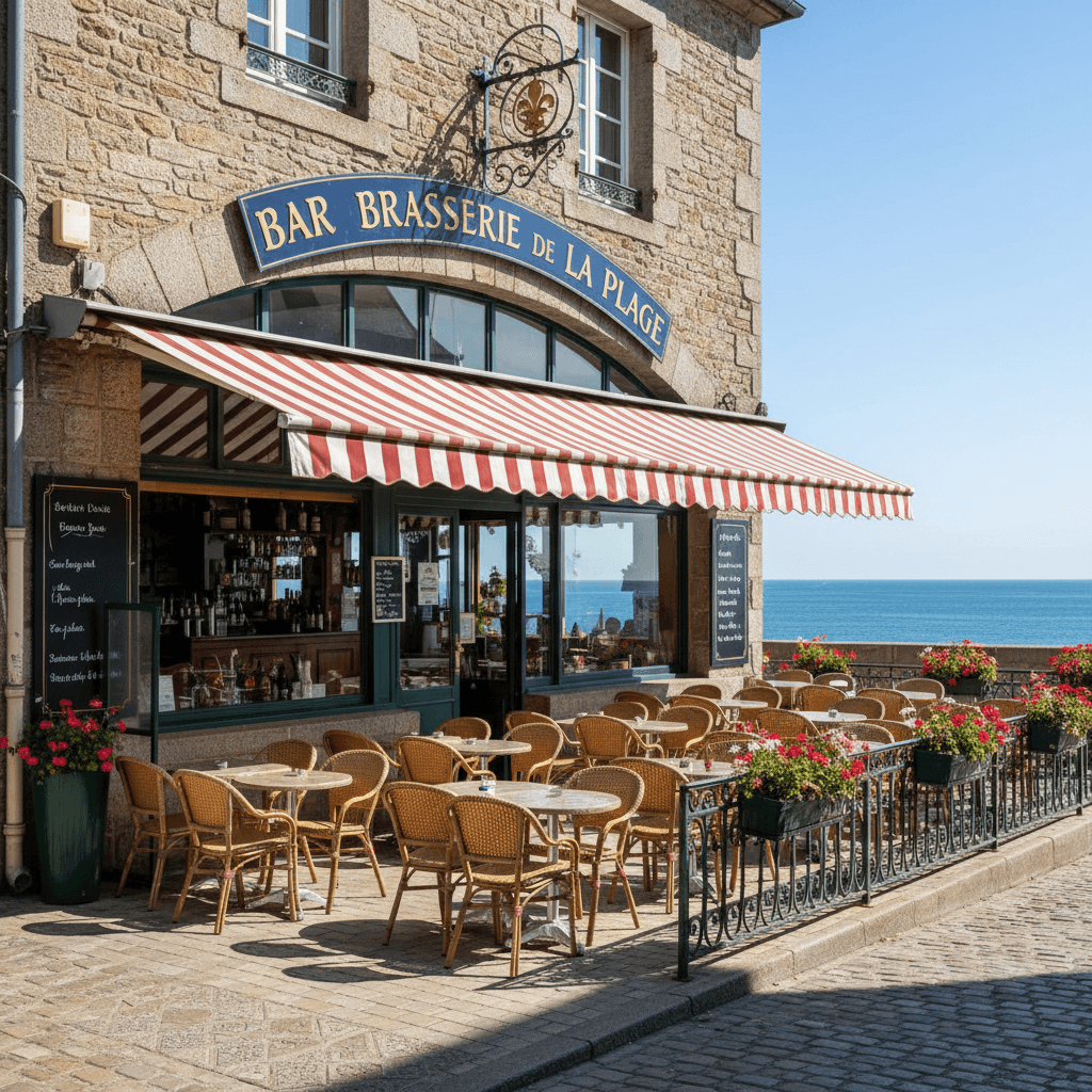 Bar-brasserie à Quimper : terrasse - licence IV - Image 1