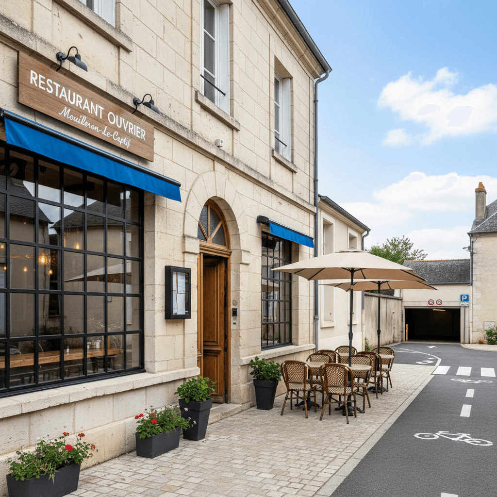 Restaurant à Mouilleron-Le-Captif : terrasse - licence IV - Image 1
