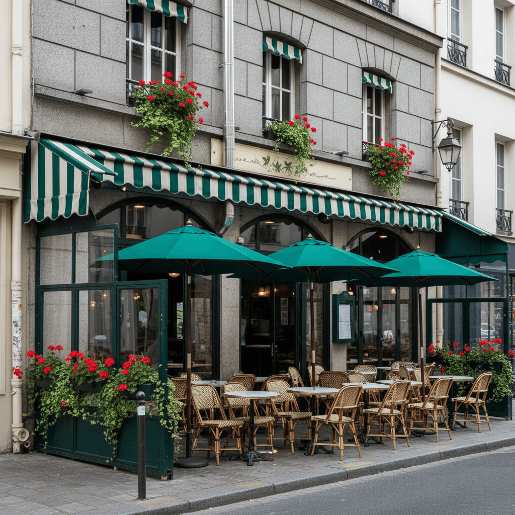 Restaurant à Montmartre avec Terrasse et Conduit de Cheminée