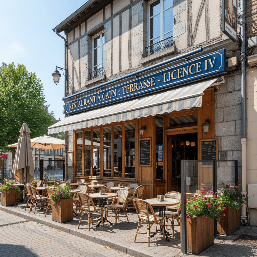 Restaurant à Caen : terrasse - licence IV - Image 1