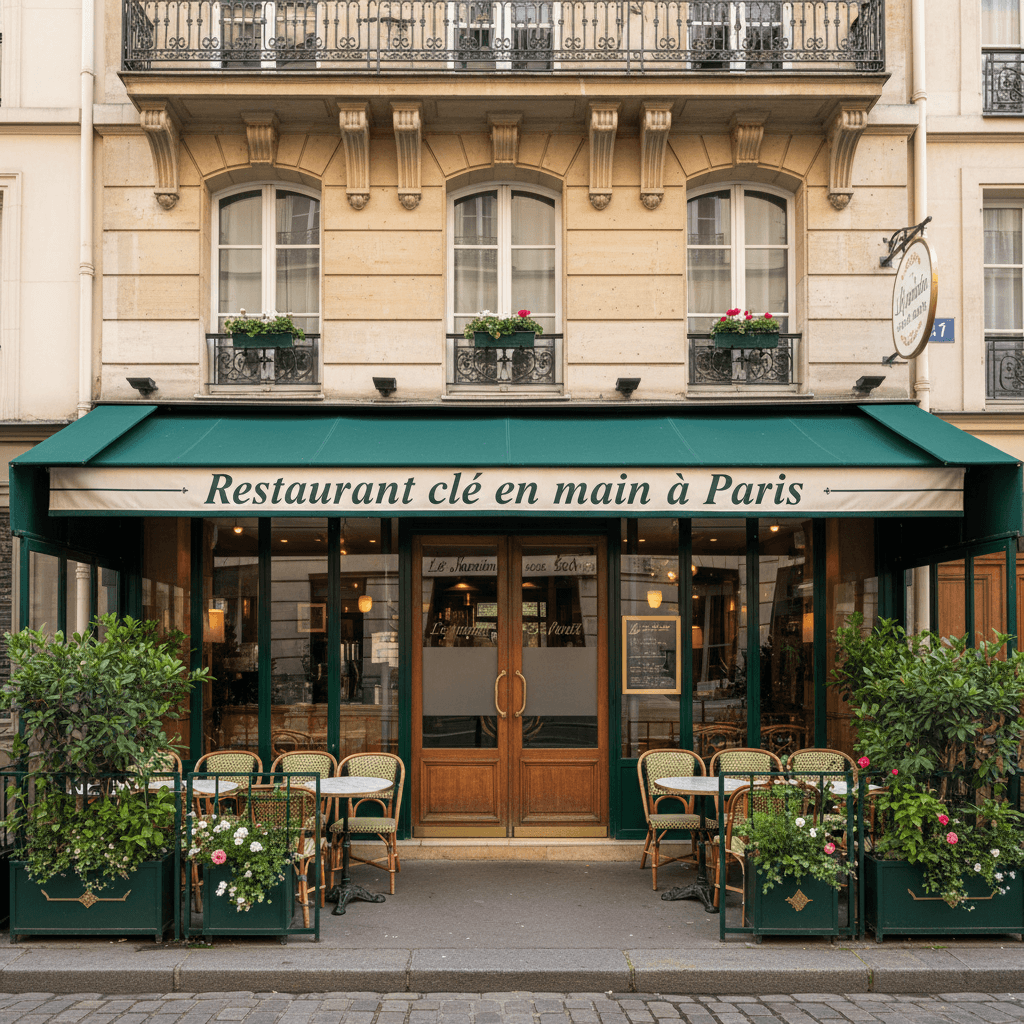Restaurant clé en main à Paris - 85 m² avec terrasse