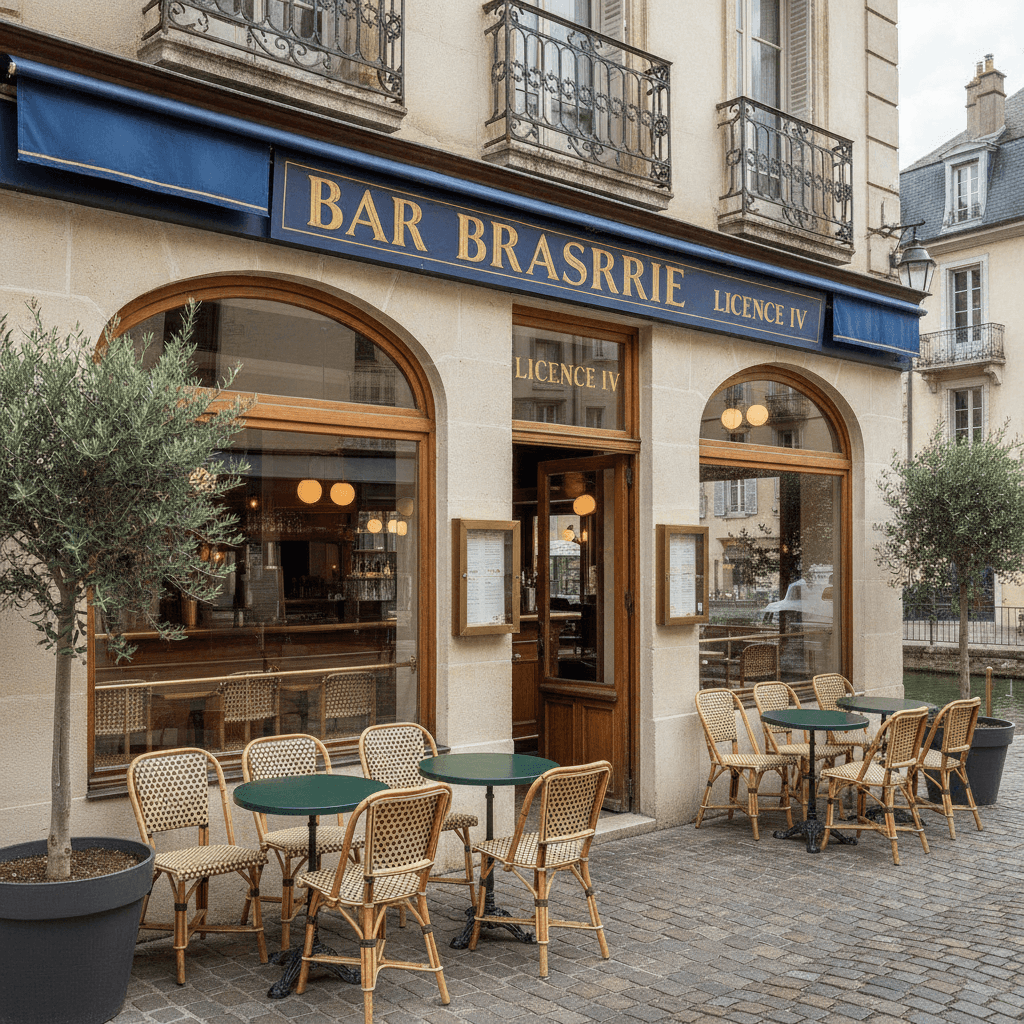 Bar-brasserie 150m² à Annecy : terrasse - licence IV
