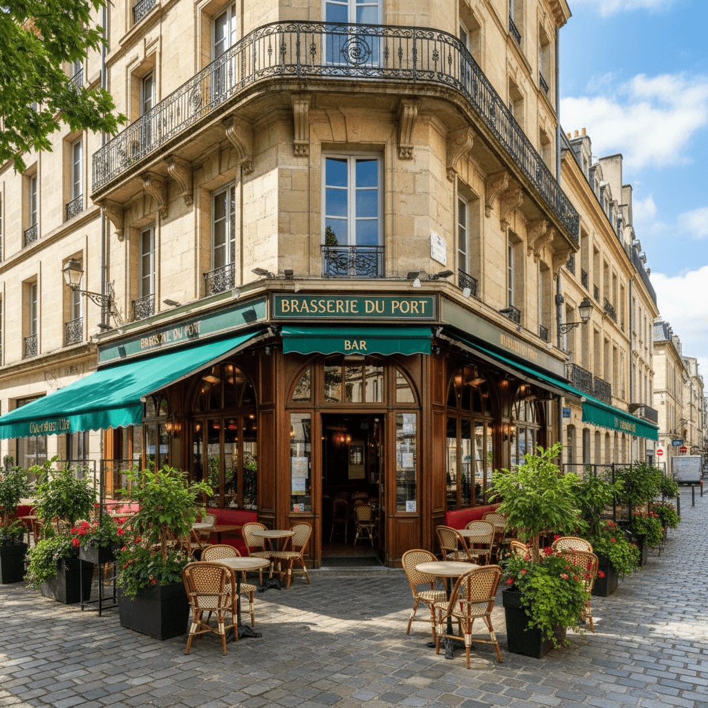 Bar-brasserie 350m² à Bordeaux : terrasse - licence IV