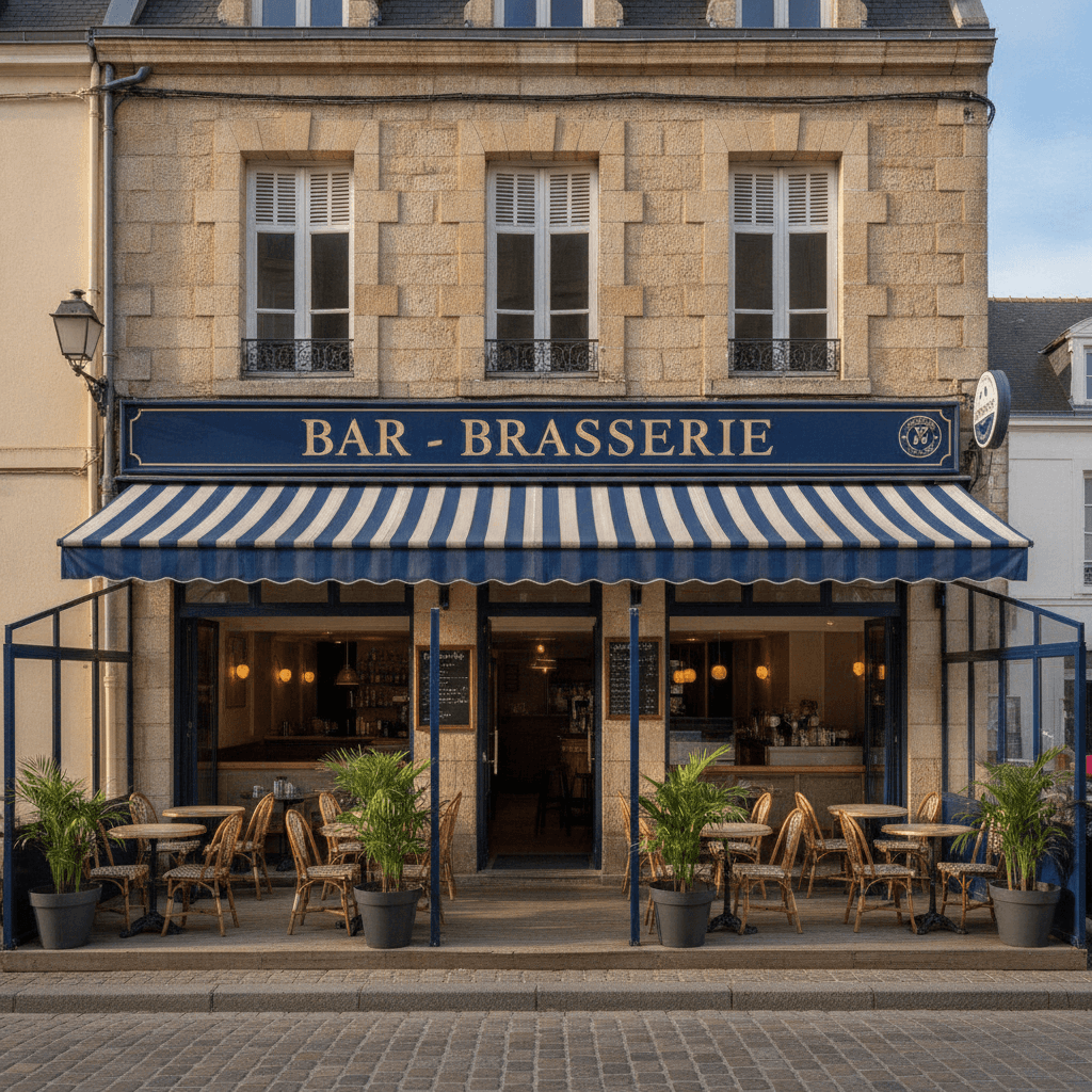 Bar-brasserie à La Rochelle : terrasse - licence IV - Image 1