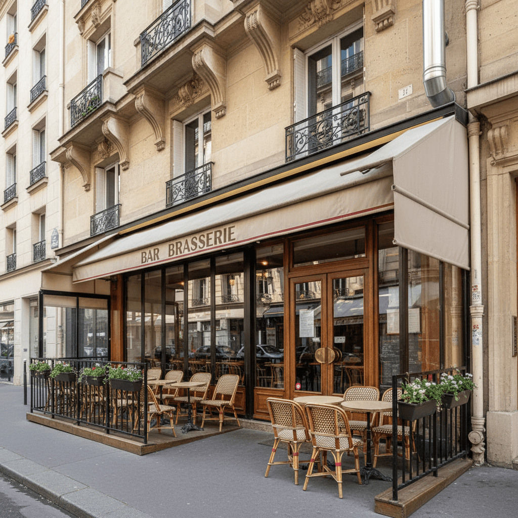 Bar-brasserie 20 couverts à Paris : licence IV - extraction