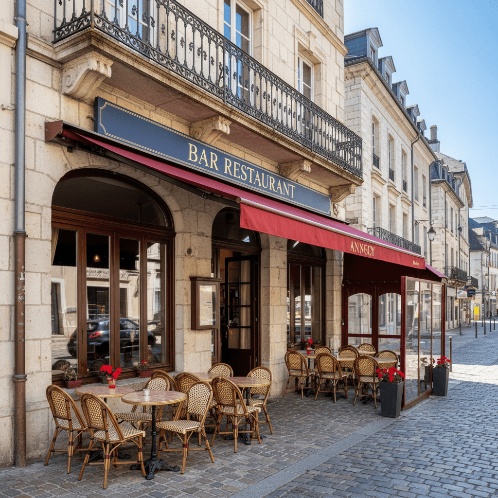 Restaurant 70m² à Annecy : terrasse - licence IV - Image 1