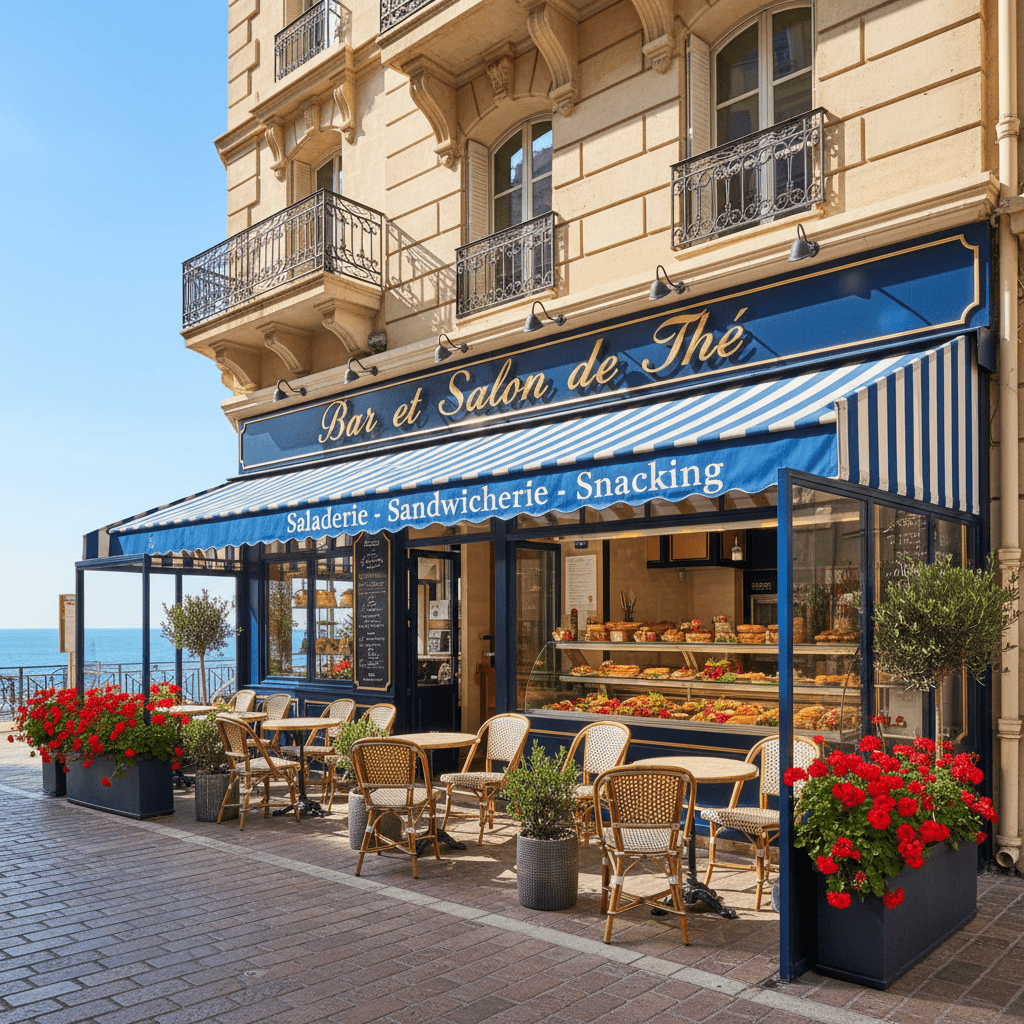 Snack à Cannes : terrasse - licence IV - Image 1