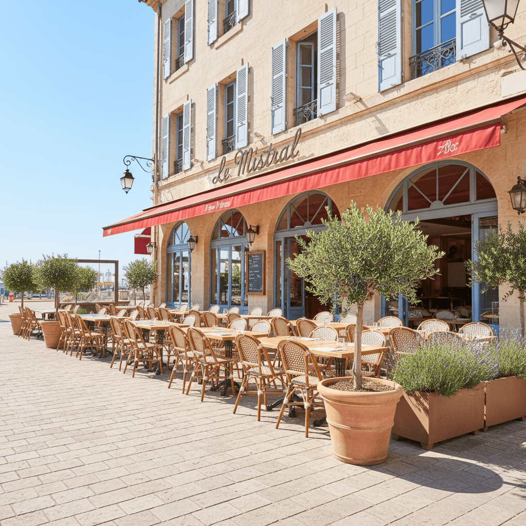 Restaurant à Marseille : terrasse - licence IV - Image 1