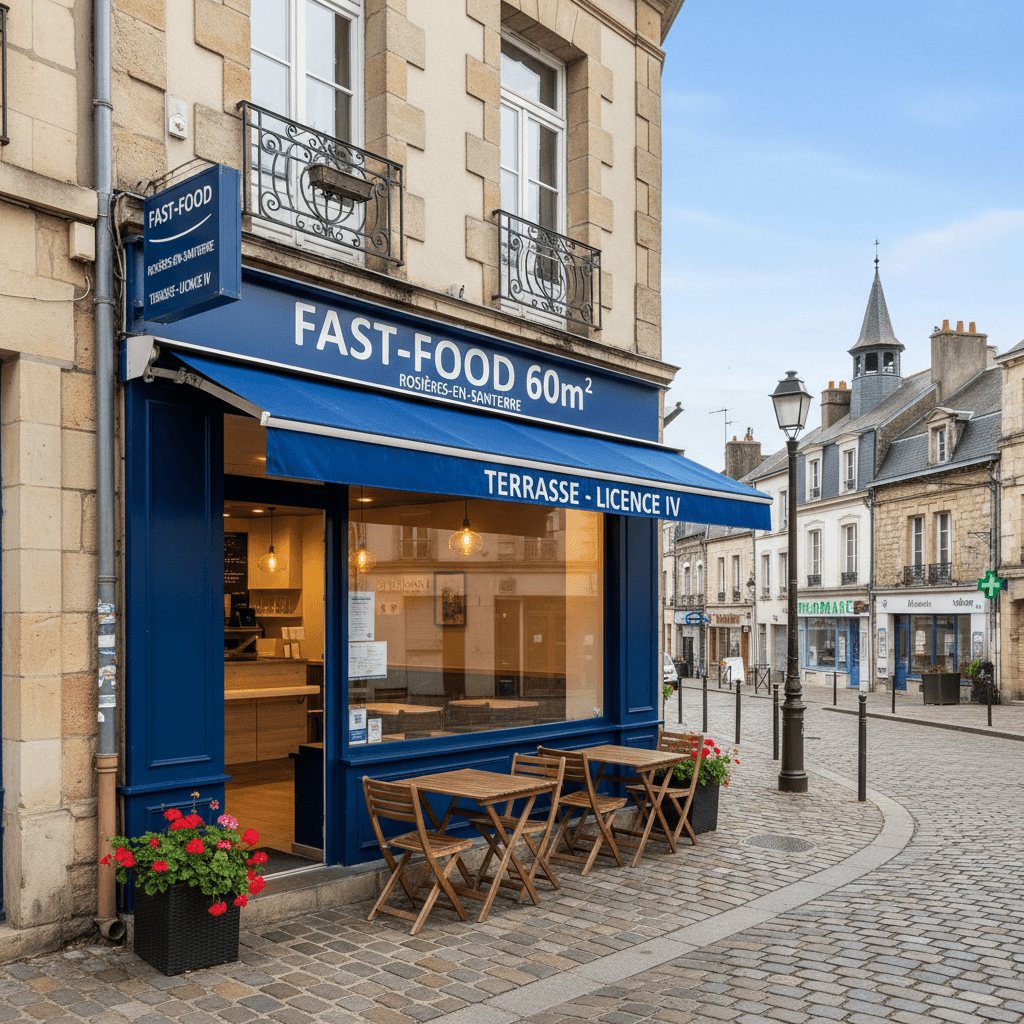 Fast-food 60m² à Rosières-En-Santerre : terrasse - licence IV - Image 1