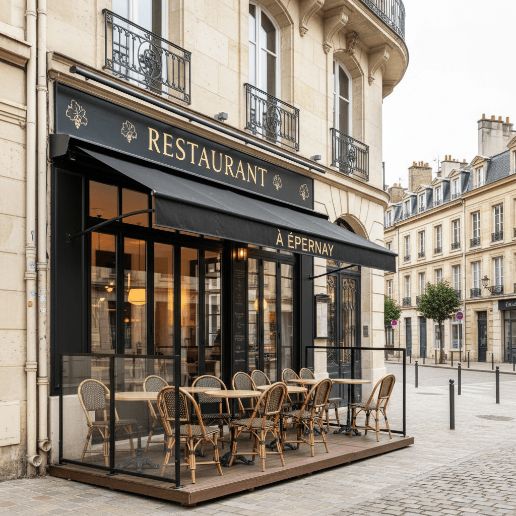 Restaurant 100m² à Épernay : terrasse - licence IV - Image 1