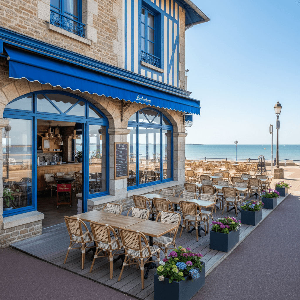 Restaurant à Deauville : terrasse - extraction - Image 1