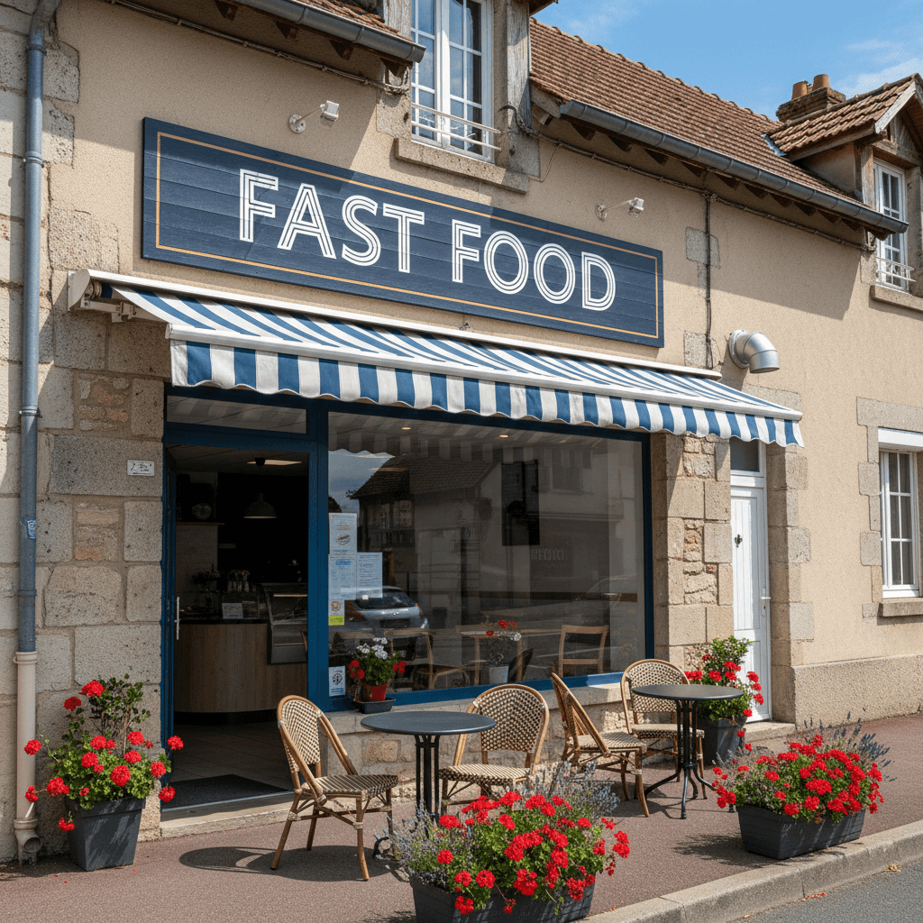 Fast-food 100m² à Merville : terrasse - extraction