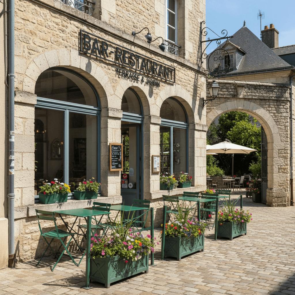 Bar-brasserie 128m² à Semur-En-Auxois : terrasse - licence IV - Image 1