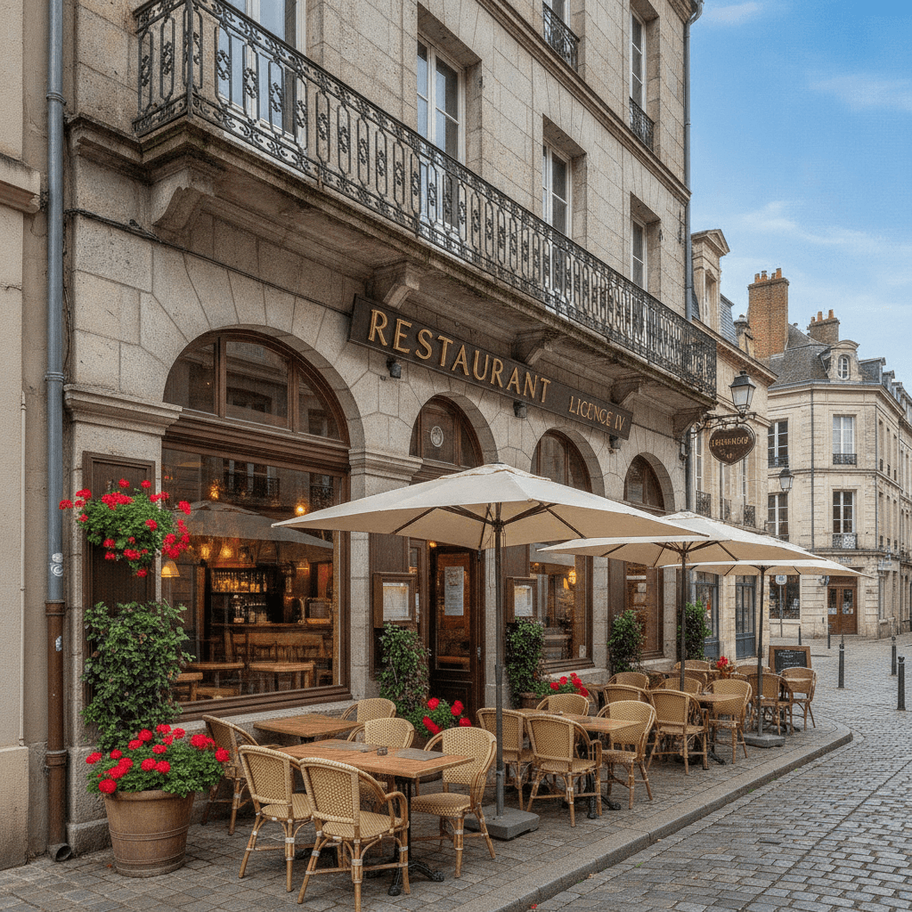 Restaurant à Sainte-Menehould : terrasse - licence IV - Image 1