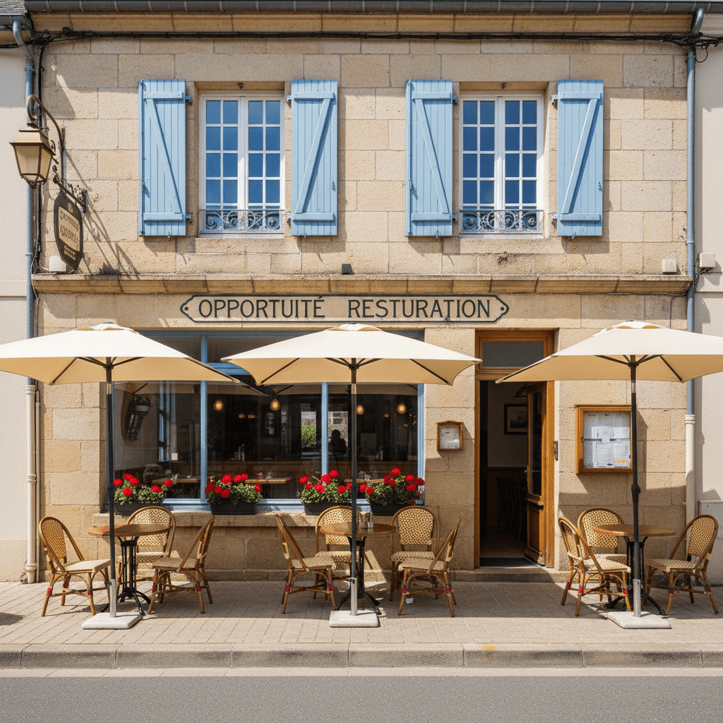 Restaurant à Port-Bail-Sur-Mer : terrasse - licence IV - Image 1