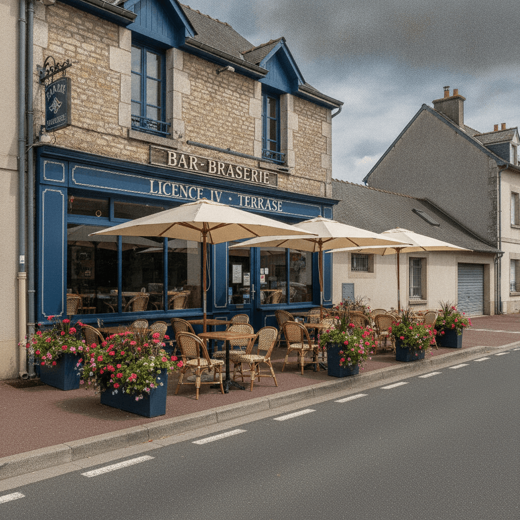 Bar-brasserie à Rampan : terrasse - licence IV - Image 1