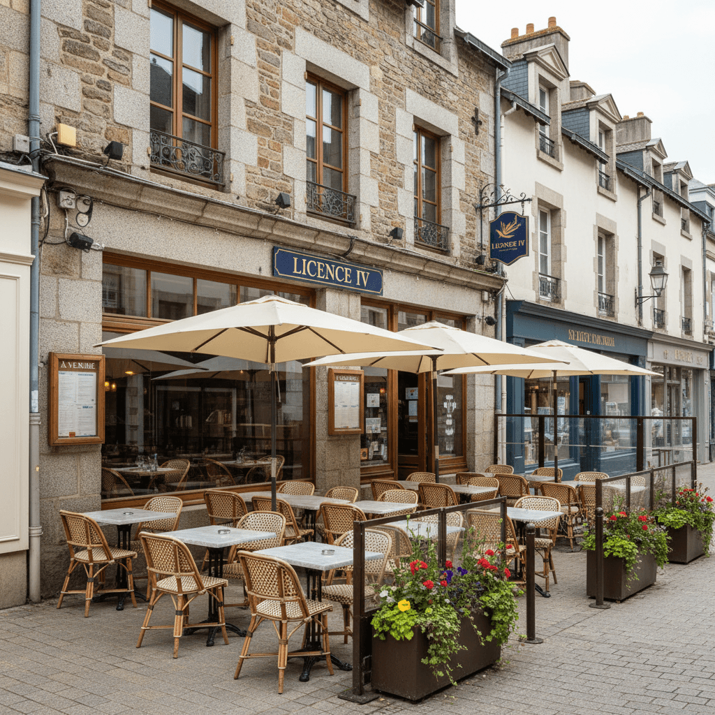 Restaurant à Saint-Brieuc : terrasse - licence IV - Image 1