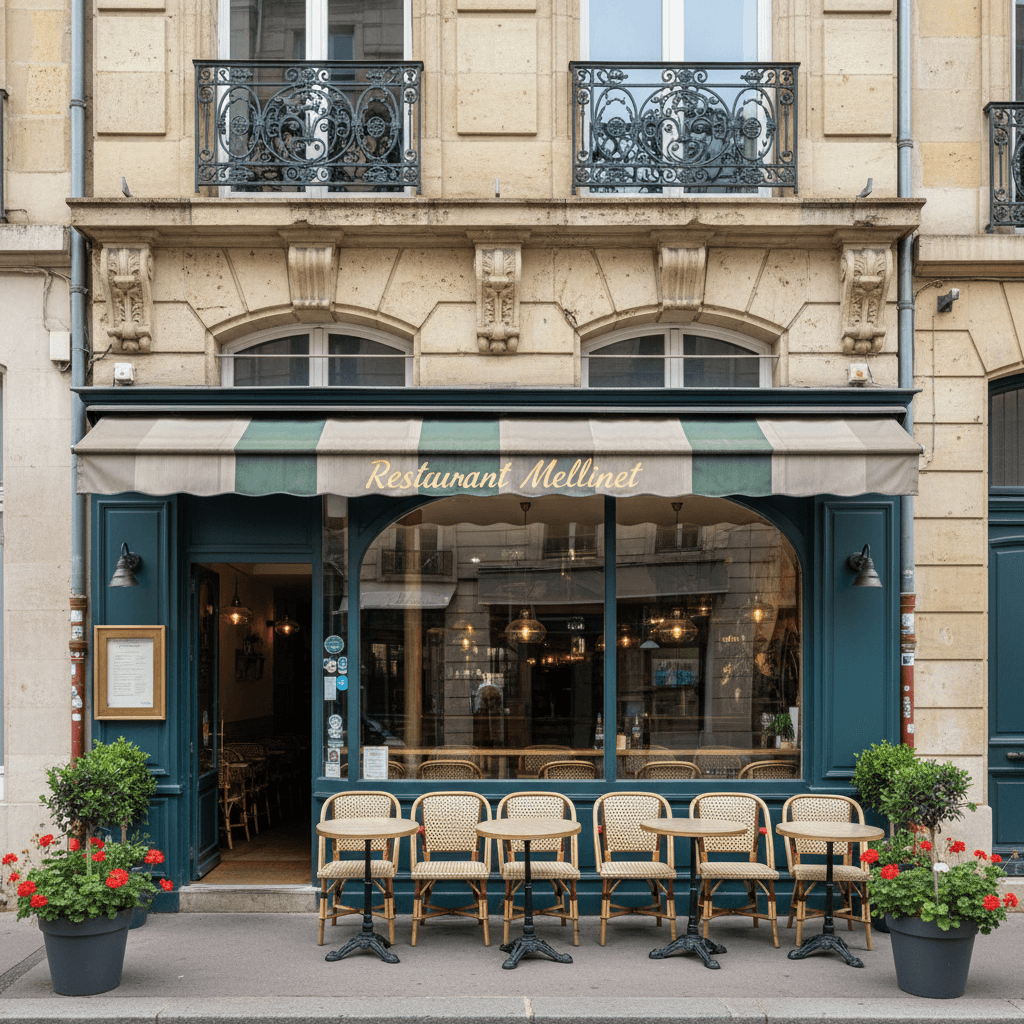 Restaurant 86m² à Nantes : terrasse - extraction - Image 1