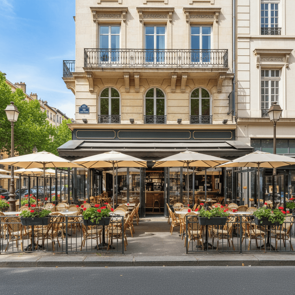 Restaurant 140m² à Lyon : terrasse - Image 1