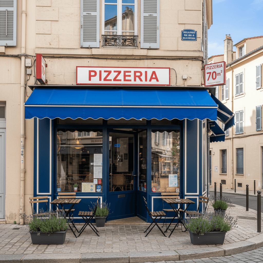 Fast-food 70m² à Marseille : terrasse - extraction - Image 1