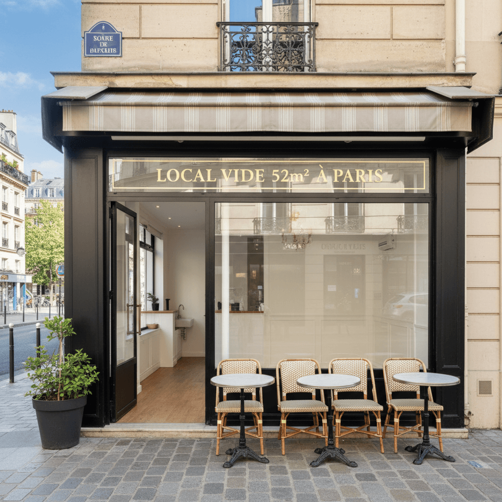 Local vide 52m² à Paris