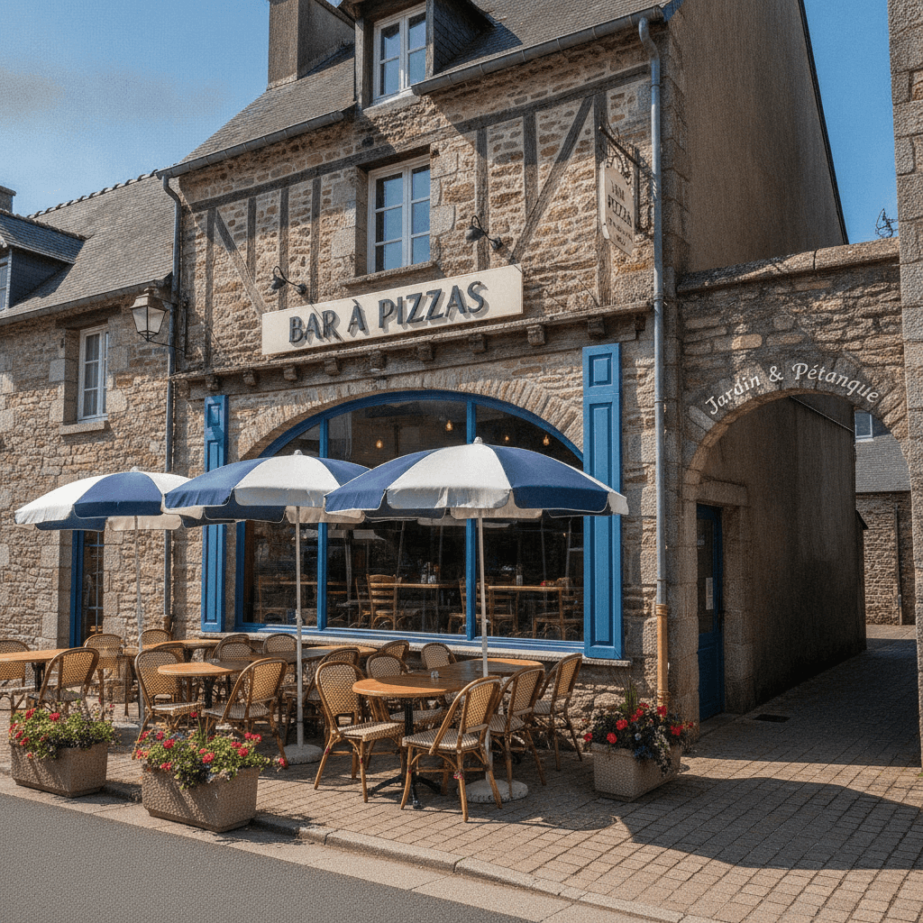 Restaurant 80m² à Pleucadeuc : terrasse - licence IV - Image 1