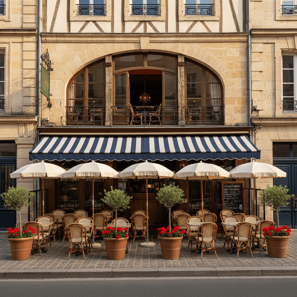 Restaurant à Tours : terrasse - extraction - Image 1