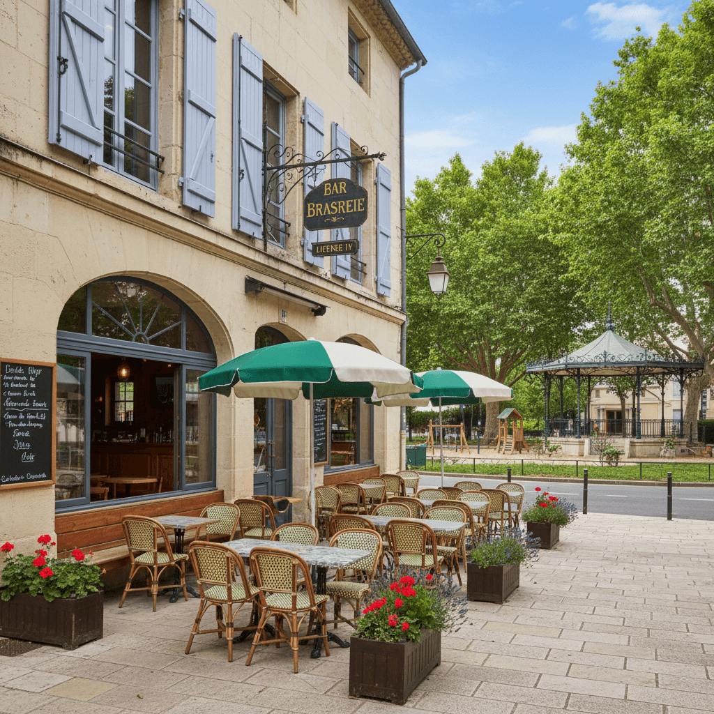 Bar-brasserie à Manosque : terrasse - licence IV - Image 1