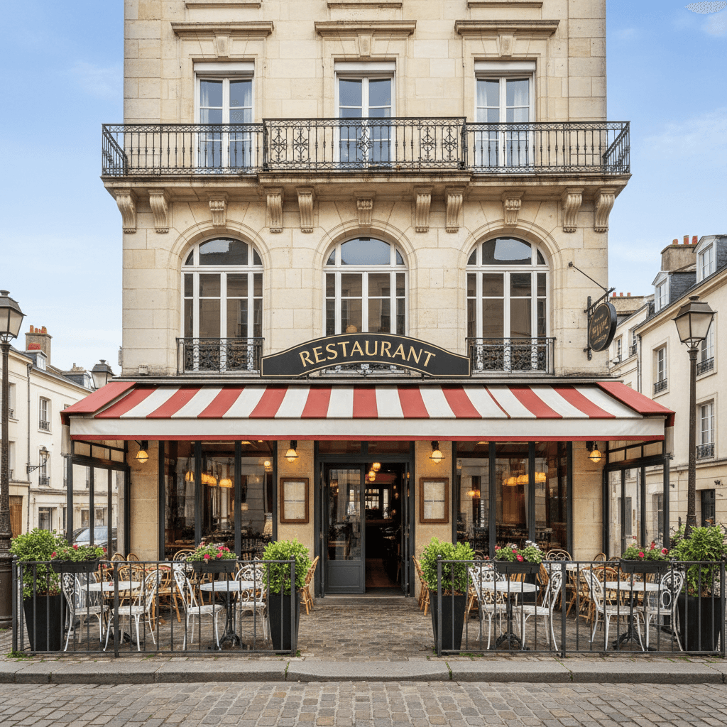 Restaurant 414m² à Rouen : terrasse - licence IV