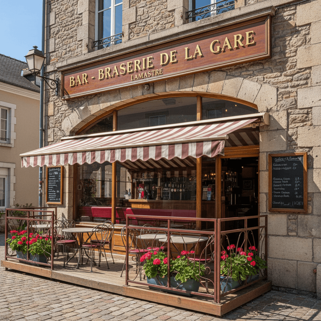 Bar-brasserie à Lamastre : terrasse - licence IV - Image 1