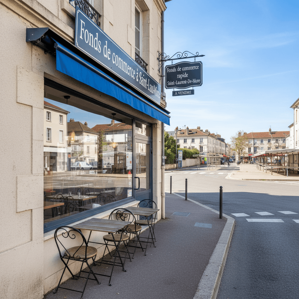 Fast-food 150m² à Saint-Laurent-De-Mure : cuisine équipée - parking - Image 1
