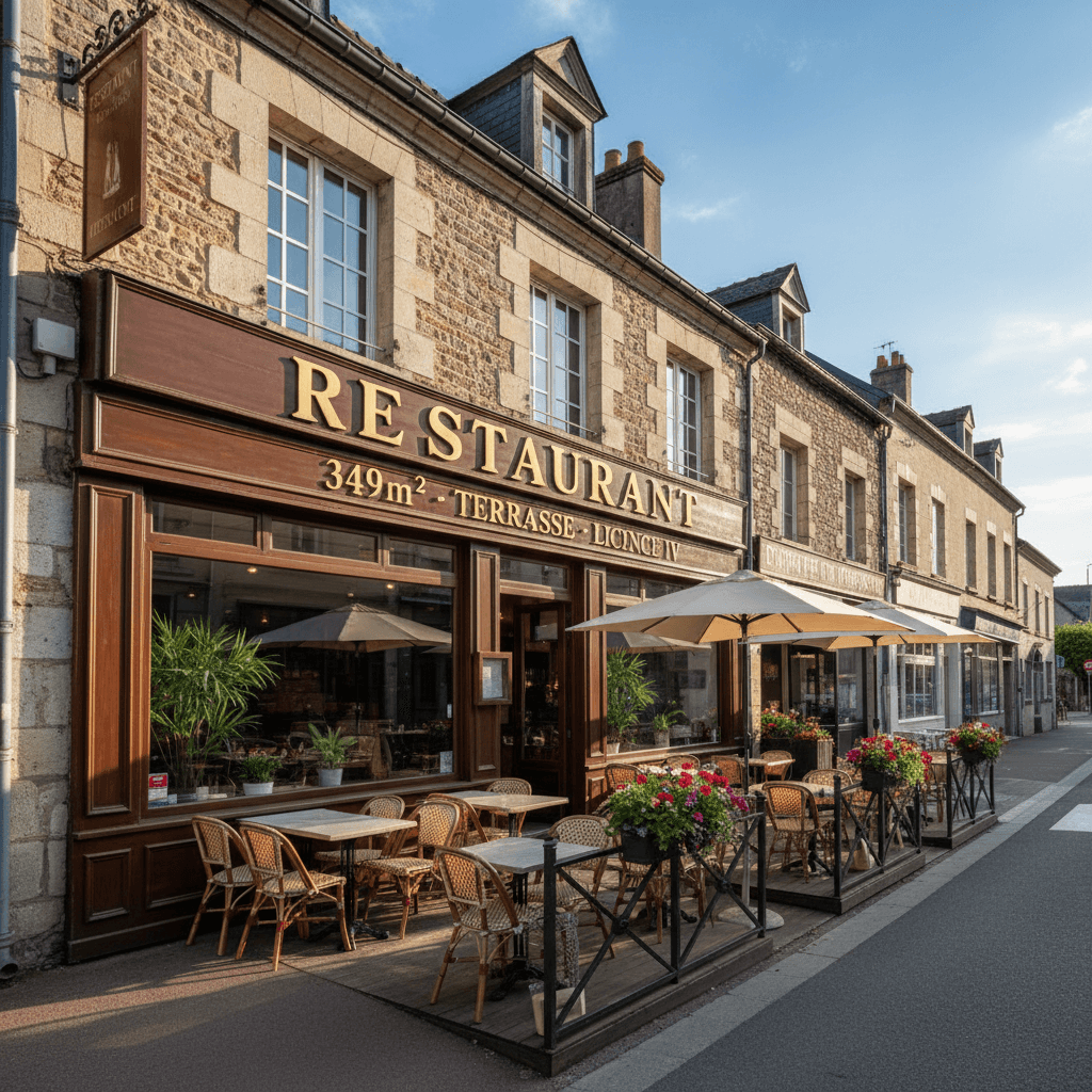 Restaurant 349m² à Champagné : terrasse - licence IV - Image 1