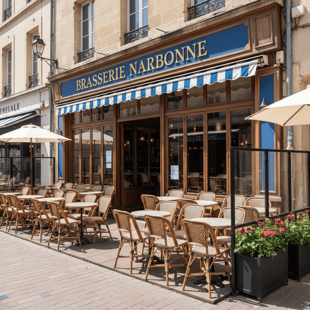 Bar-brasserie 400m² à Narbonne : terrasse - licence IV - Image 1