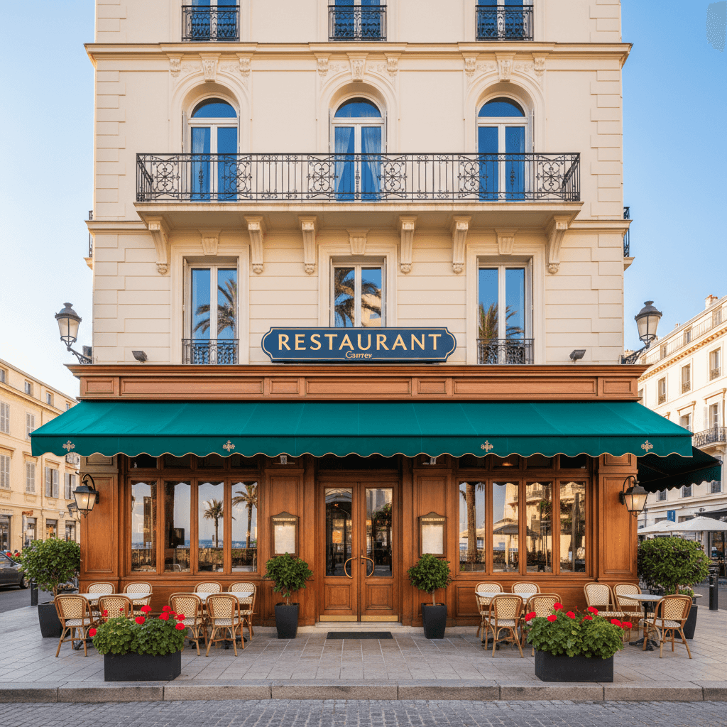 Restaurant à Cannes : terrasse - licence IV - Image 1