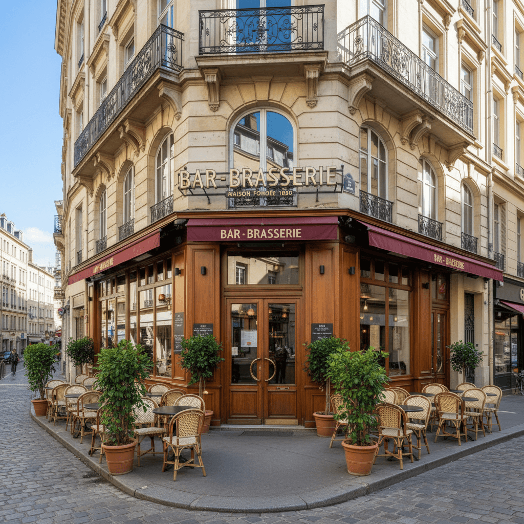 Bar-brasserie 100m² à Lyon : terrasse - licence IV