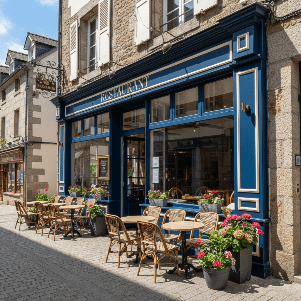 Restaurant à Quimper : terrasse - extraction - Image 1