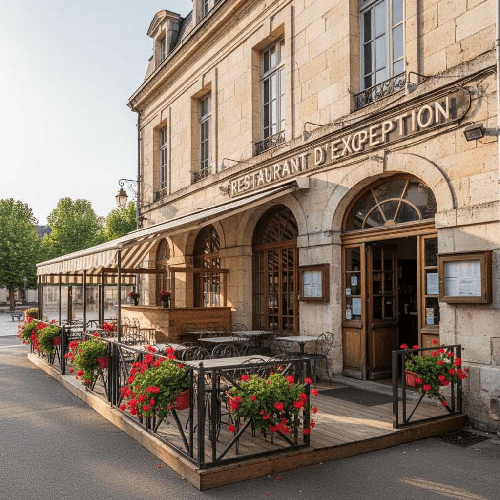 Restaurant à Langon : terrasse - licence IV - Image 1