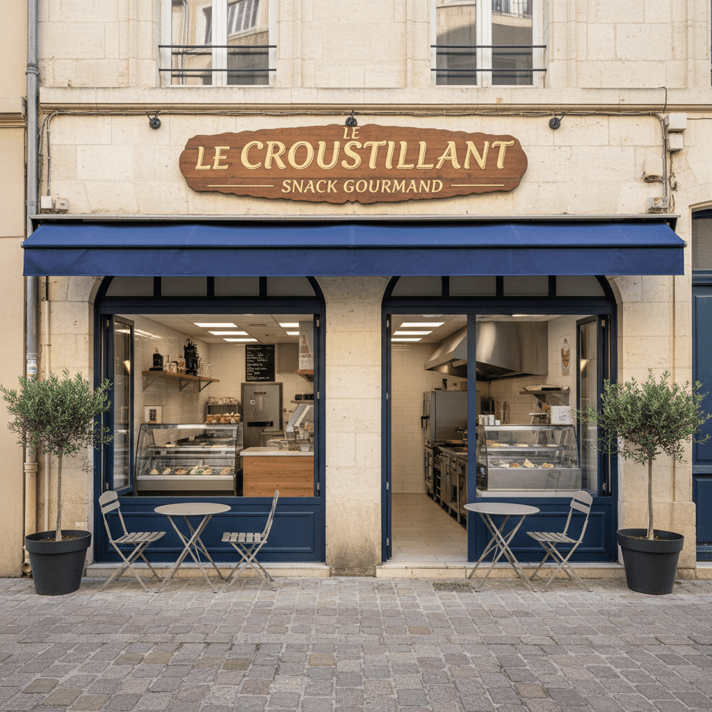 Snack 36m² à Montpellier : terrasse - extraction