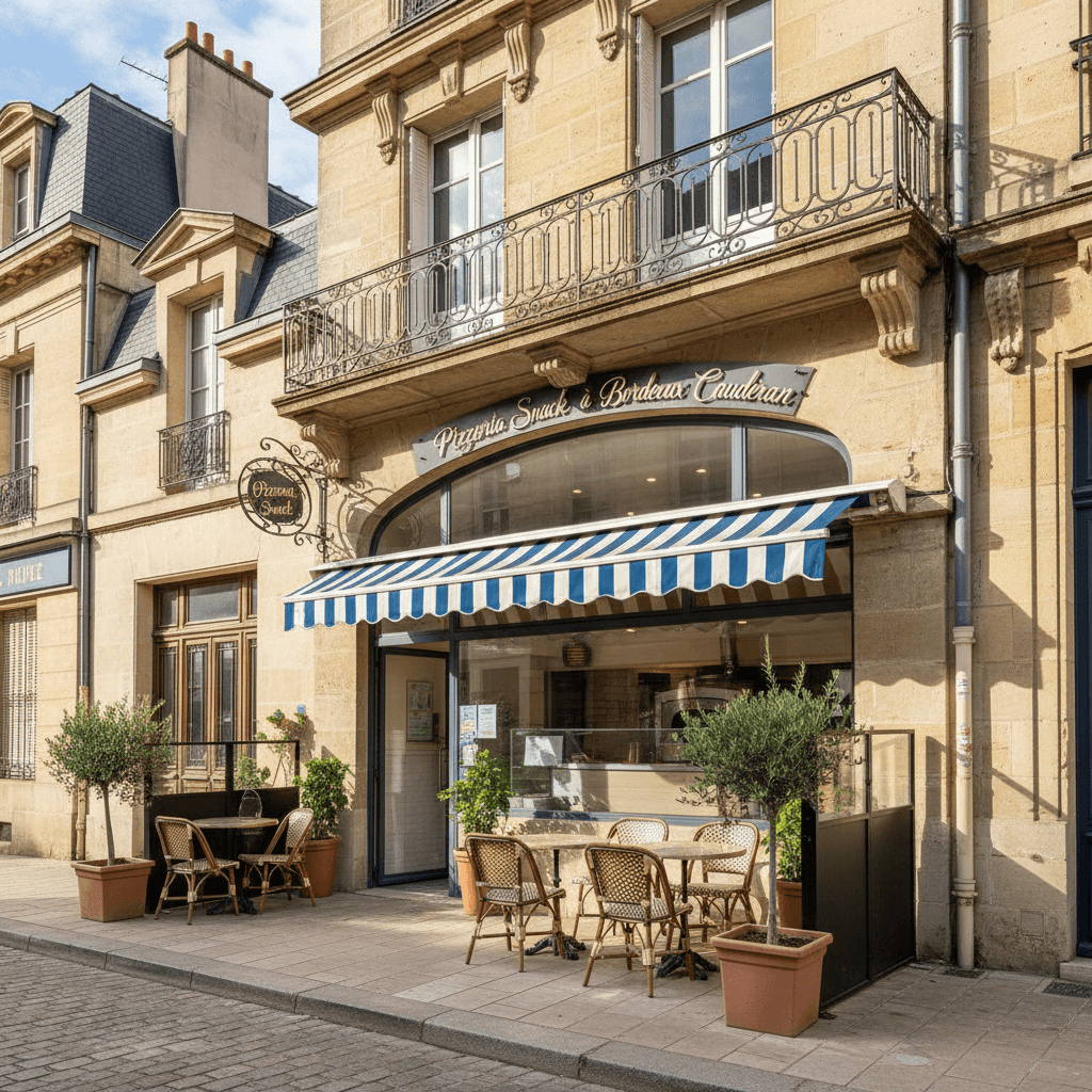 Fast-food 30m² à Bordeaux : terrasse - extraction - Image 1