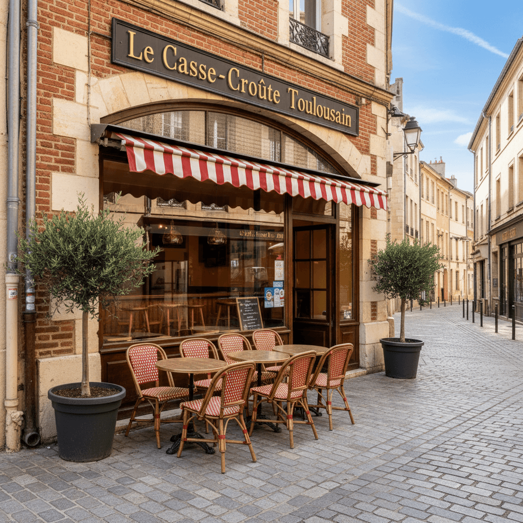 Snack 100m² à Toulouse : terrasse - cuisine équipée - Image 1