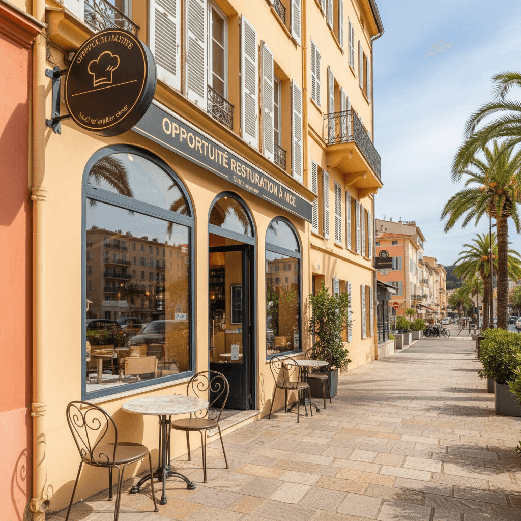 Restaurant 54m² à Nice : extraction