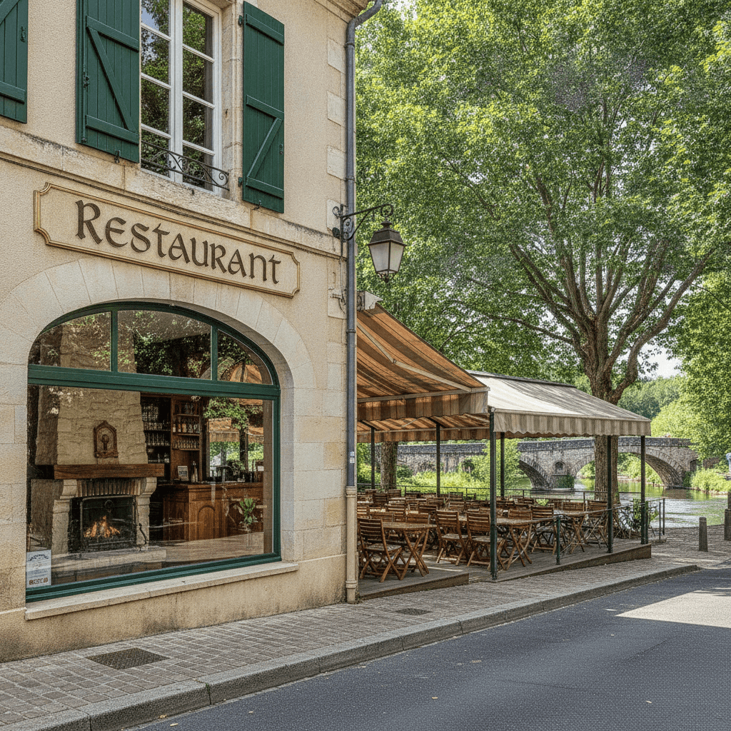 Restaurant 450m² à Mazères : terrasse - licence IV - Image 1