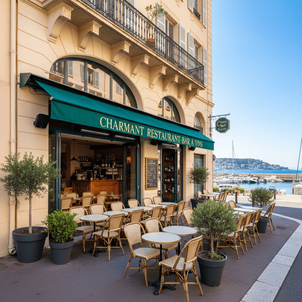 Restaurant 45m² à Nice : terrasse - licence IV