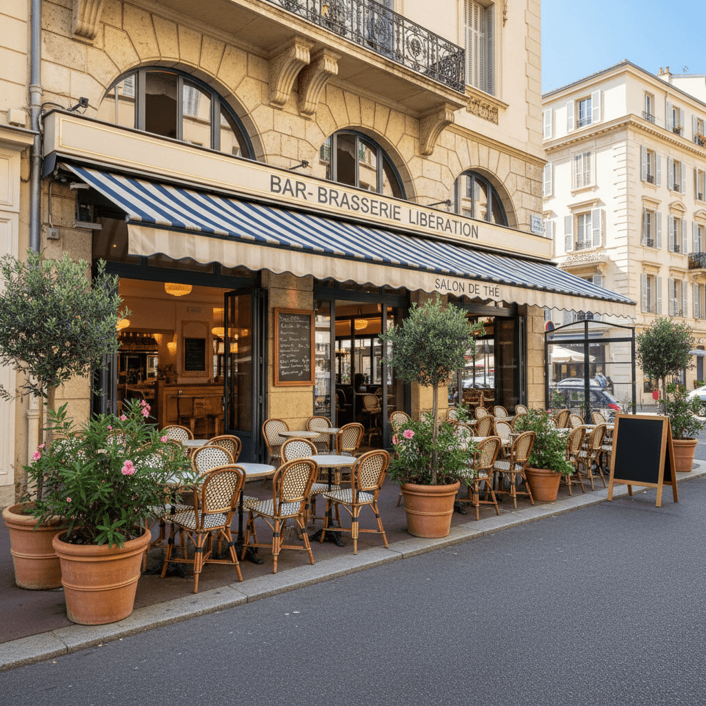 Bar-brasserie 100m² à Nice : terrasse