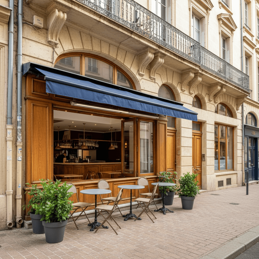 Bar-brasserie 41m² à Lyon : terrasse - licence IV
