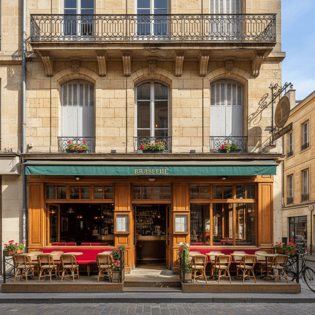 Bar-brasserie 207m² à Bordeaux : terrasse - licence IV