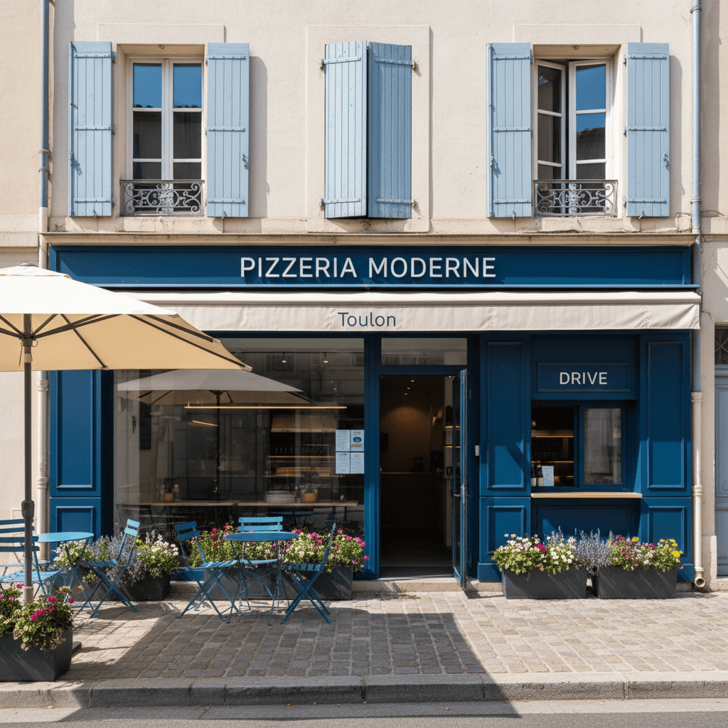 Fast-food 120m² à Toulon : terrasse - extraction