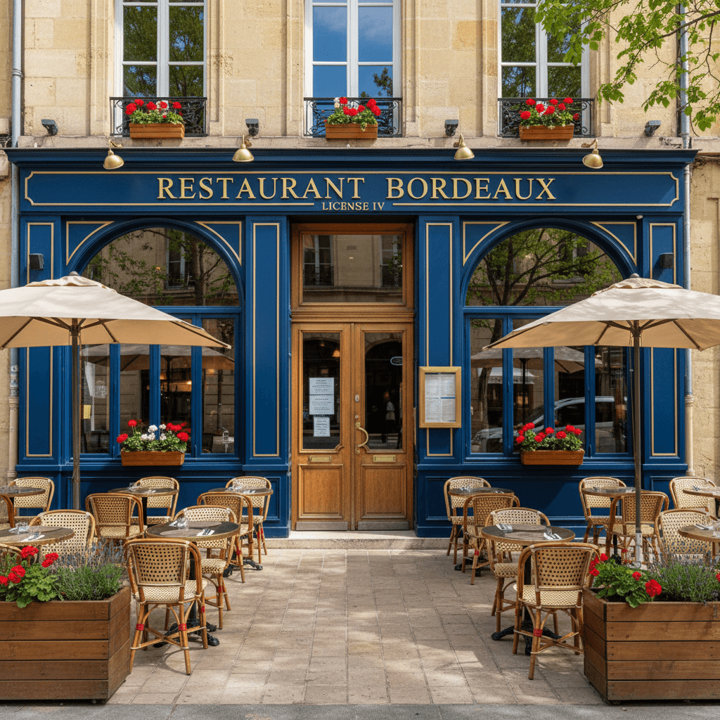 Restaurant à Bordeaux : terrasse - licence IV