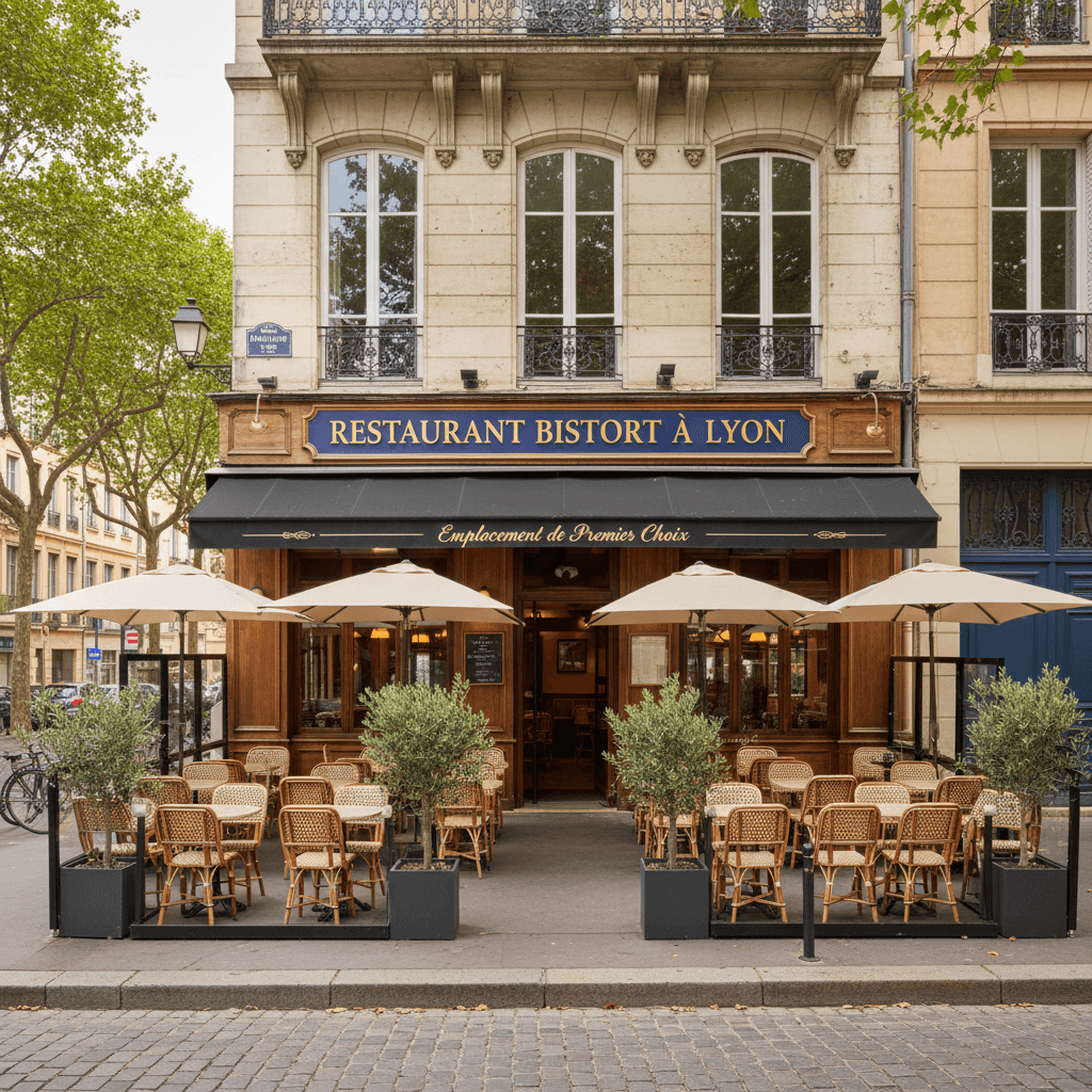 Restaurant 100m² à Lyon : terrasse - licence IV